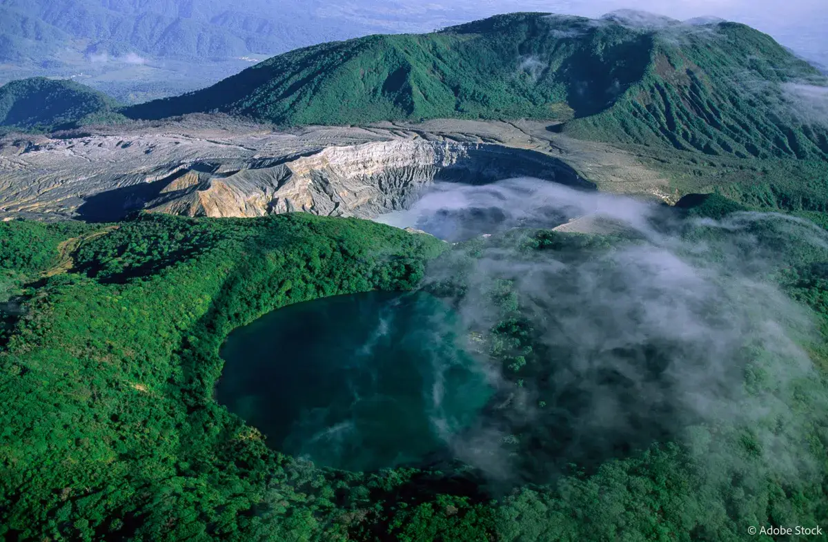 Vista del Volcán Poás, Costa Rica